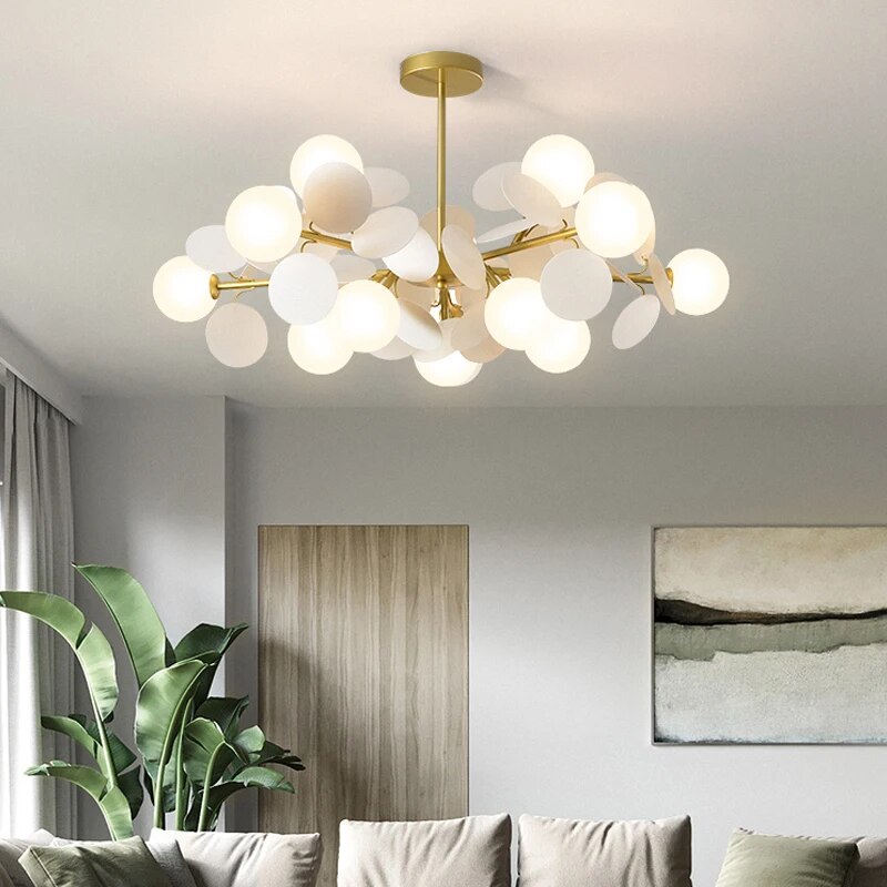 Nordic Kids Bedroom LED Chandelier Light Living Room Hanging Lamp Ceiling Mounted Light For Study Room Bar Aisle Home Decoration