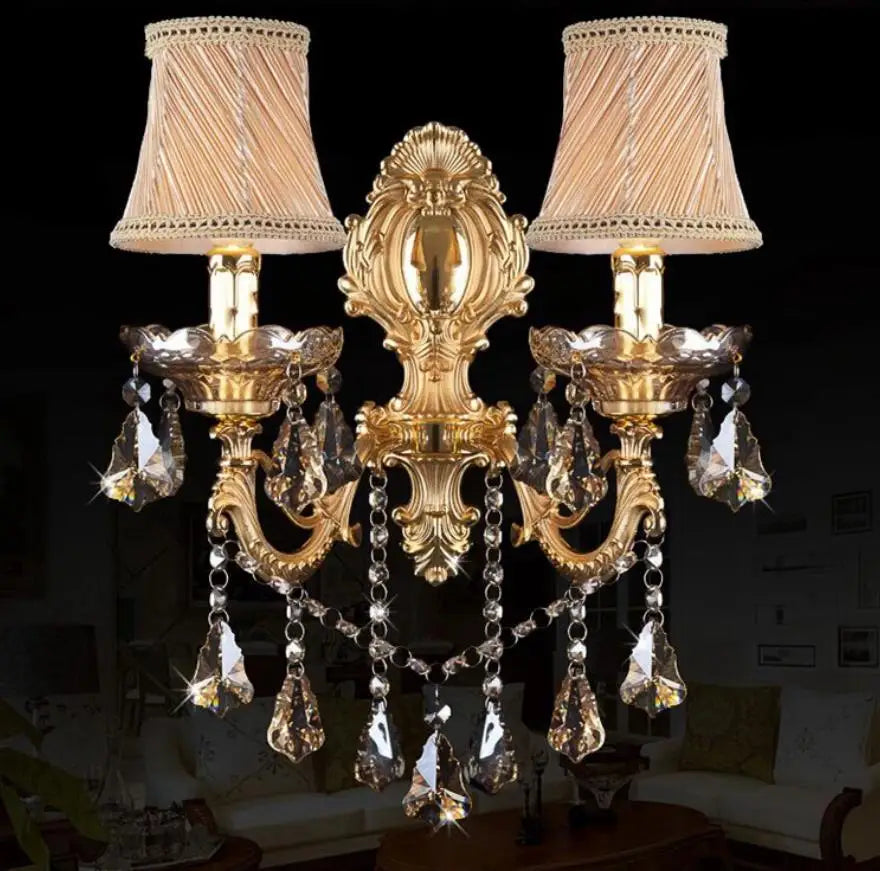 Fashion crystal wall lamp Sconce Light candle wall lamps stair lamp bedroom bedside lamp mirror light