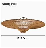Japanese retro Wabi sabi pendant lamp restaurant Southeast Asian handmade rattan lamp home decoration living room bedroom lamp