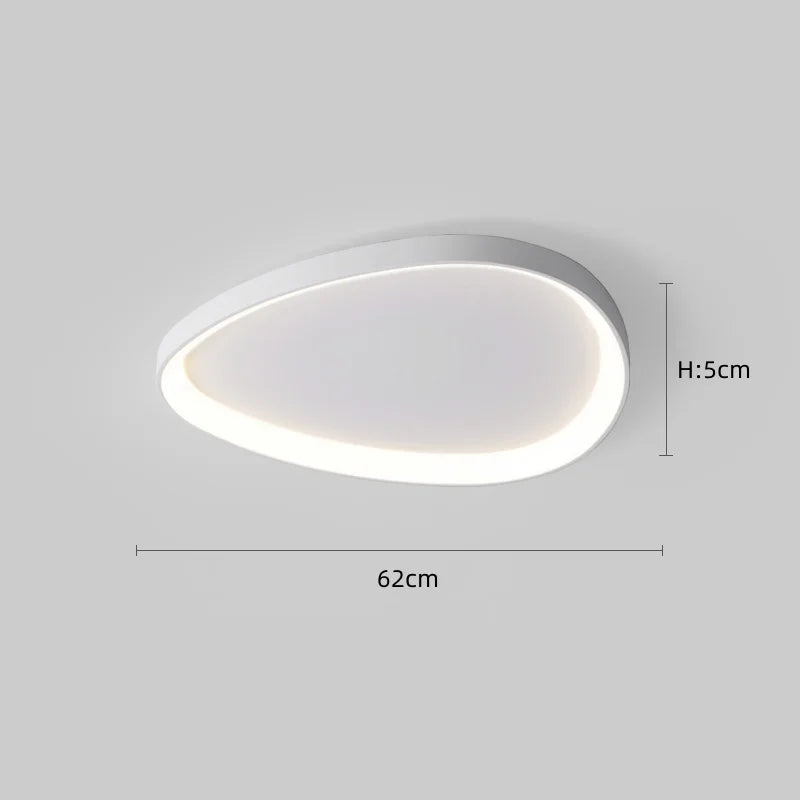Nordic Minimalist LED Ceiling Light - Dimmable Chandelier for Living Room