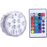 Submersible Waterproof LED Lights with Remote (Battery Operated) - Underwater Accent Lighting for Pool, Pond, Hot Tub, Spa, Fountain & Vases