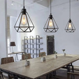 Pendant Lamp Iron Frame Ceiling Lighting For Restaurant Teahouse Chandelier Indoor Wrought Metal Modern Pendant Lights 110-220v