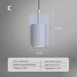 Retro Wabi-sabi Cement Gypsum Pendant Lights LED E27 Modern Light Fixtures Bedroom Kitchen Dining Room Bar Cafe's Restaurant