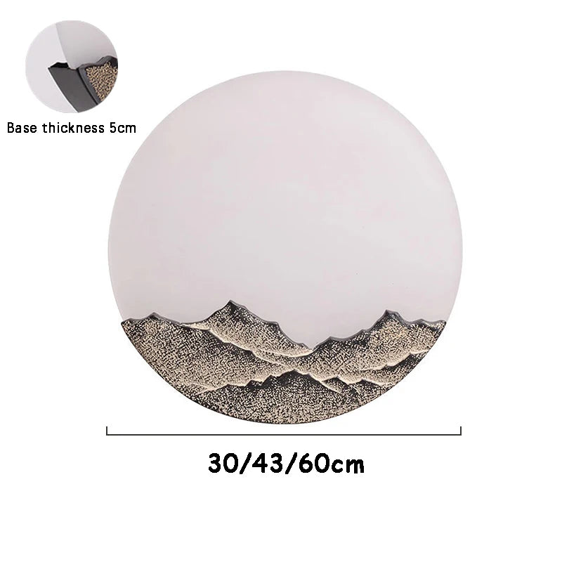 Chinese bedroom bedside aisle stairwell wall lamps Round hotel room background wall tea room simple decors LED Wall light