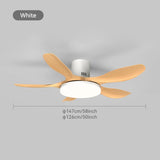 Modern White Ceiling Fan With Led Light Ceiling Light Fan Ceiling Fans With Lights Led Fan Lamp Remote Control