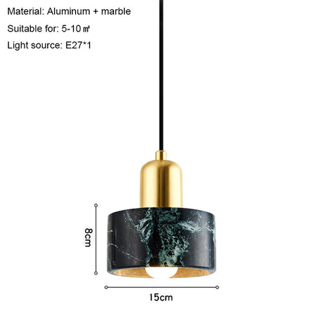 Modern Minimalist Marble Dining Room Chandelier Living  Bedroom   Decoration Led Pendant Lighting For Home