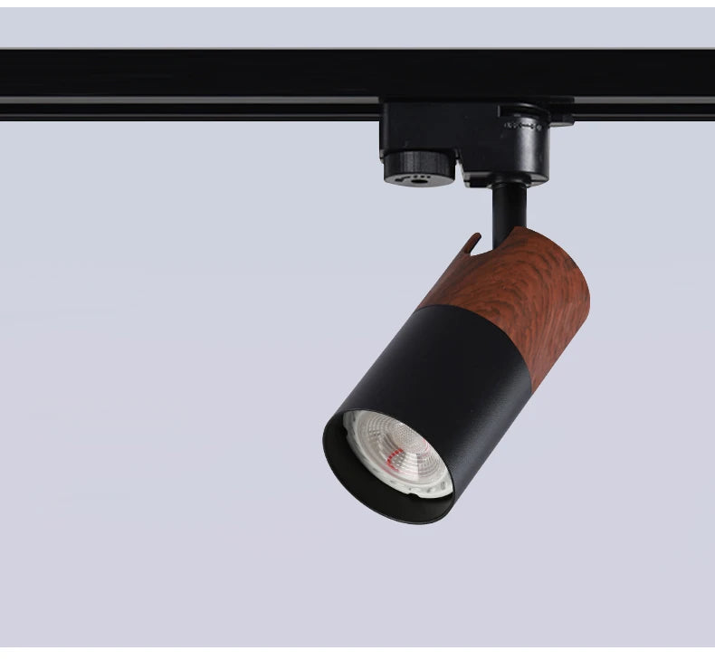 GU10 5W Spotlight LED COB Spot Track Light Lamp Changeable Ceiling Rails lighting Fixture for Clothing Shop Living Room Home