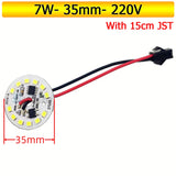 10-Pack AC 220V LED PCB Aluminum Plate - Integrated IC Driverless Light Board