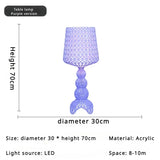 Italian Kartell living room floor lamp designer,artistic decoration,hollowed out internet famous ornament,ins style bedroom lamp