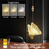 Butterfly Led Pendant Lights chandelier Lamparas Indoor Lighting Bedside Living Dining Room Kitchen pendente iluminação Light