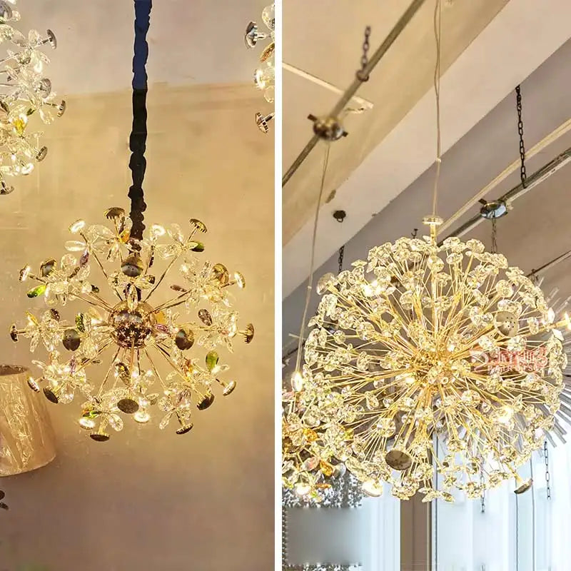 Nordic Crystal Led Ceiling Pendant Lamp Modern Clear Crystal G9 LED Lamp for Dining Room Bedroom House Decor Suspension Lamp