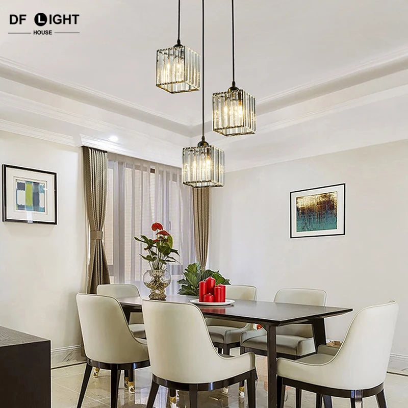 Modern crystal chandelier living room ceiling chandelier bedroom ceiling lamp hallway porch chandelier balcony foyer lighting