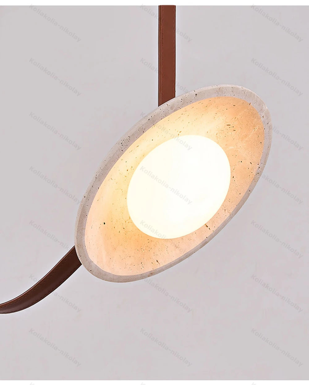 DIY Long Leather Textile Belt Flexible Dimmable LED 2026 Pendant Light Chandelier Lighting Hanging Lamp For Dinning Room