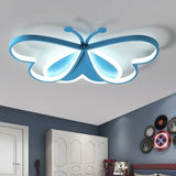 Creative Butterfly Ceiling Lights Modern Living Room Girls Bedroom Light Fixture Study Nursery Children's LED Lamp