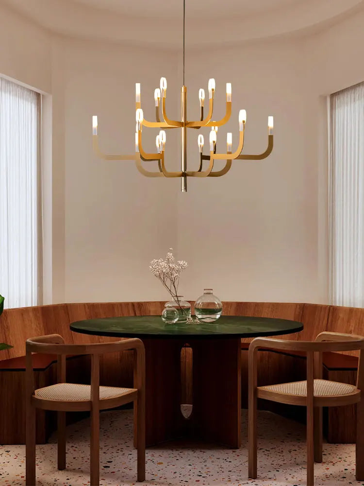 Italian Tree Gold Black Chrome Dimmable LED 2026 Pendant Light Suspension Luminaire Lampen Hanging Lamp For Foyer Dinning Room