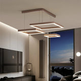 Modern Square LED Pendant Lamp Table Dining Living Room Hanging Light Bedroom Kitchen Hall Chandelier Home Decor Lighting Fixtur