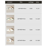 2026 Modern Nordic Style LED Chandelier Living Room Bedroom Kitchen Children Room Study Lamp Wood Geometric Design Ceiling Li