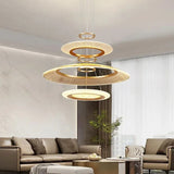 Modern LED Screw Living Room Chandelier Luxury Ring Villa Pendant Lamp Atmosphere Kitchen Island Art Decoration Lighting Fixture
