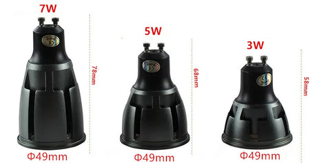 5pcs Super Bright Dimmable GU10 COB 3W 5W 7W LED Bulb Lamp AC110V 220V spotlight Warm White/Cold White led LIGHTING