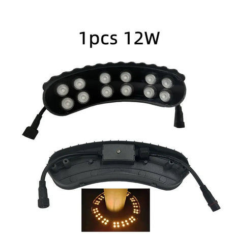 1pcs 12W IP65 Waterproof Ring Column Light Outdoor Garden Landscape LED Holding Tree Lamp Plug-in Ground Spotlight