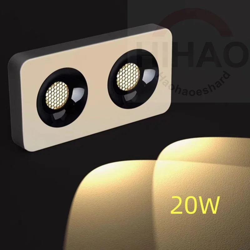 Fashionable ultra-thin 3.5CM surface mounted anti glare full spectrum COB tube lamp, home living room hallway, no opening