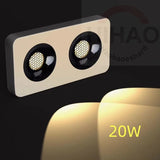 Fashionable ultra-thin 3.5CM surface mounted anti glare full spectrum COB tube lamp, home living room hallway, no opening