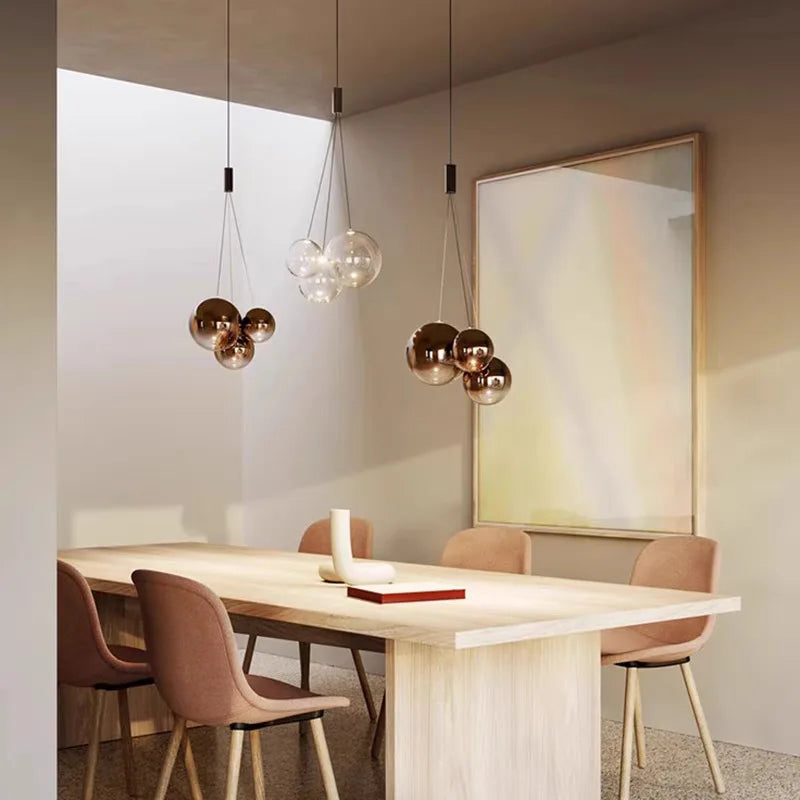 Italy Bubble Glass Ball Chandelier - Luxury Designer G9 Pendant Light
