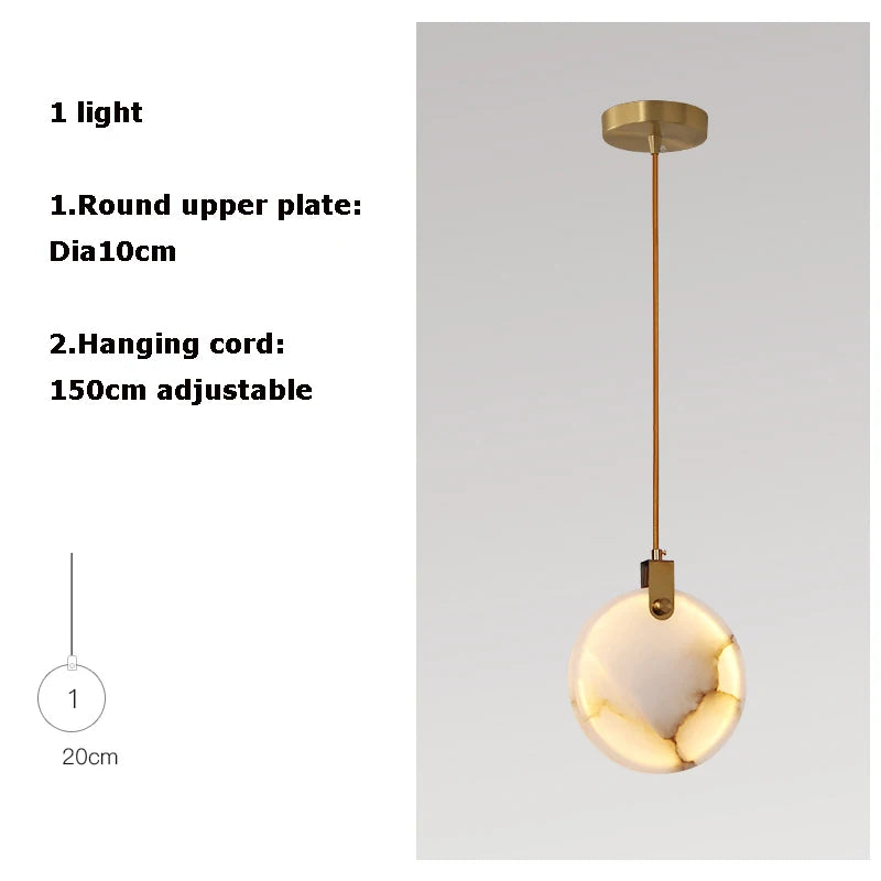 New Chinese LED Marble Gold Home Deco Designer Chandelier Lighting 2026 New Trend Lustre Hanging Lamps For Living Room