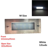 IP65 Underground light 12 LED 15 LED Stair Light Step Light Recessed buried lamp indoor outdoor Staircase Step lights 85-265V