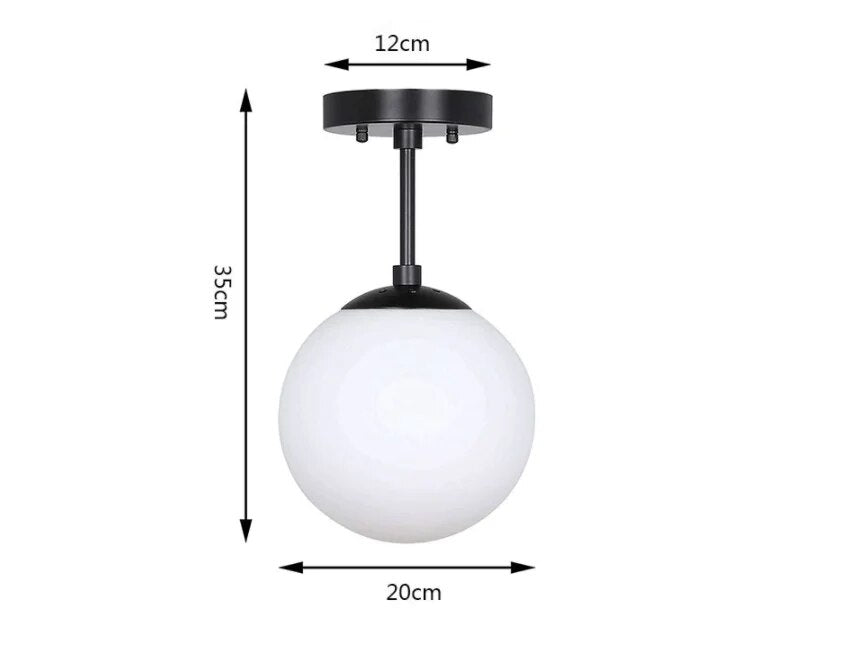 Nordic Smoke Grey Chandelier Ceiling Lamp Post-modern Amber Glass Ceiling Lamp for Living Room Corridor Bedroom Art Ceiling Lamp