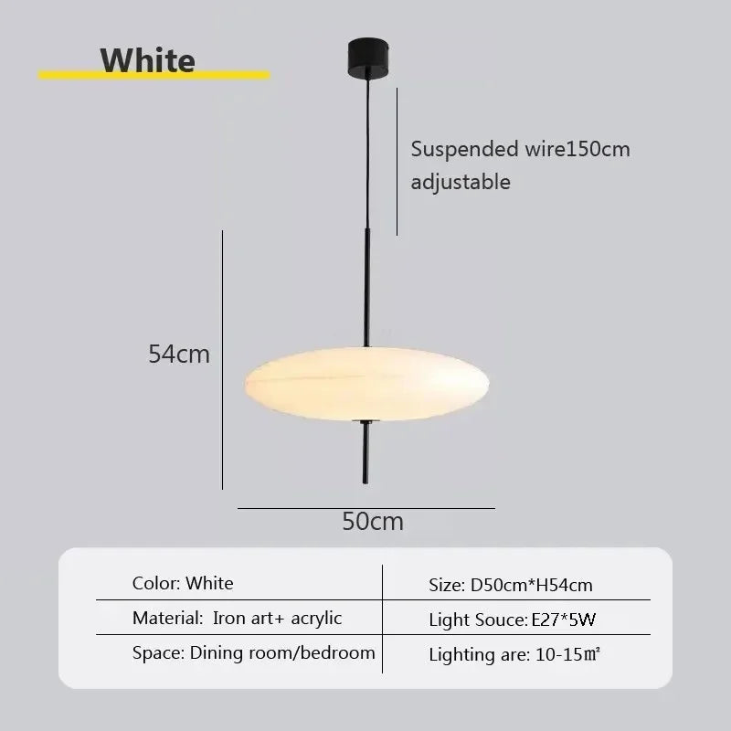 Nordic Flying Saucer LED Pendant Light - Modern UFO Design Hanging Lamp