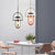 Minimalist Postmodern Creative Restaurant Glass E27 Pendant Lamp Personalized Design Model Room Bedroom Bedside Bar Table Lamp