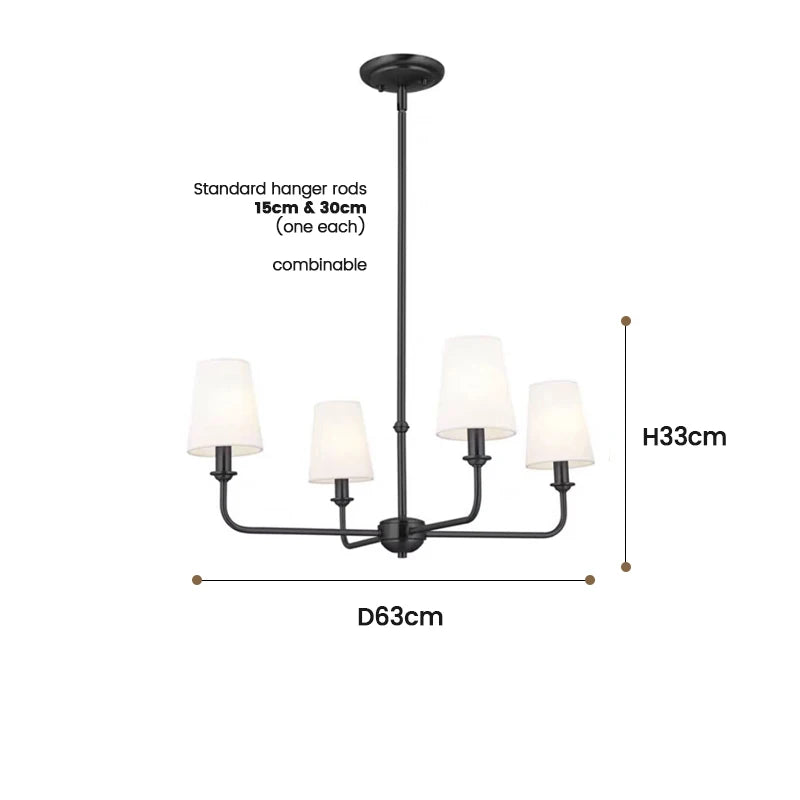 American Style LED Pendant Lamp Modern Minimalist Chandelier Kitchen Island Restaurant Bar Living Room Home Decor Factory Direct