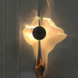 Minimalist LED Wall Sconce Creative Art Ripple Wall Lamp Bedroom Bedside Background Aisle Porch Corridor Atmosphere Wall Light