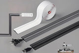 Self-Adhesive PVC Cable Protector Cover - Flexible Wear-Resistant Cord Organizer