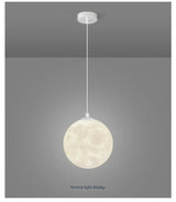 Modern LED Lunar Ceiling Chandelier Planet Shaped Moon Living Dining Room Pendent Lamp Home Decors Hanging Light Luster Fixtures