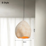 Japanese Wabi-Sabi Pendant Light - E27 LED Ceiling Lamp for Bedroom (3000K)