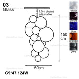 2025 New Trend Purple Glass Grape Ball Art Ceiling Chandeliers Hanging Lamps Suspension Luminaire Lampen For Living Room