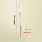 Battery Operated White Birch Branch Lights - 20 LED Decorative Willow Twigs