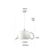 Ceramic Led Pendant Light Modern Tea Cup Teapot Hanging Lamp Kitchen Dining Room Lights Bar Cafe Home Decor Lighting Fixtures