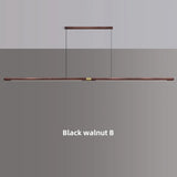 Modern Copper Circular Corner Design Pendant Lights Restaurant Office Dining Room Nordic Style Black Walnut LED Pendant Lamps
