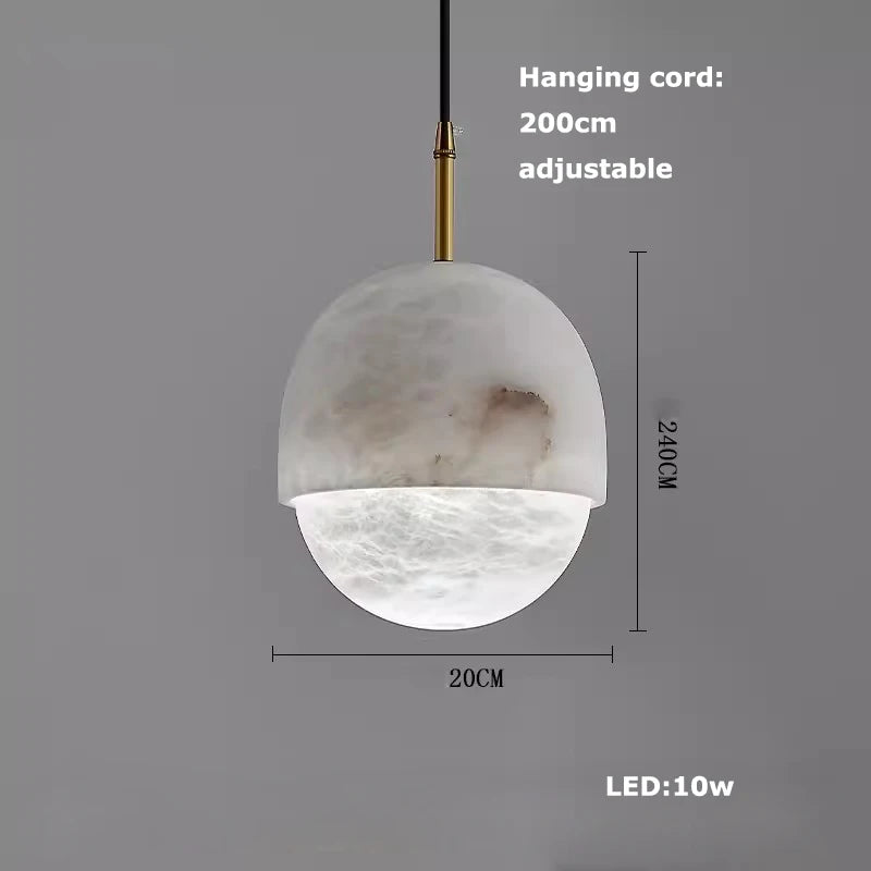 LED 2026 New Trend Marble Series Lustre Hanging Lamp Chandelier Indoor Lighting Suspension Luminaire Lampen For Dinning Room