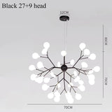 Nordic Pendant Lights Firefly Ceiling Light Chandelier Designer Pendente Led Lights Living Room Dining Kitchen Decor Hanglamp