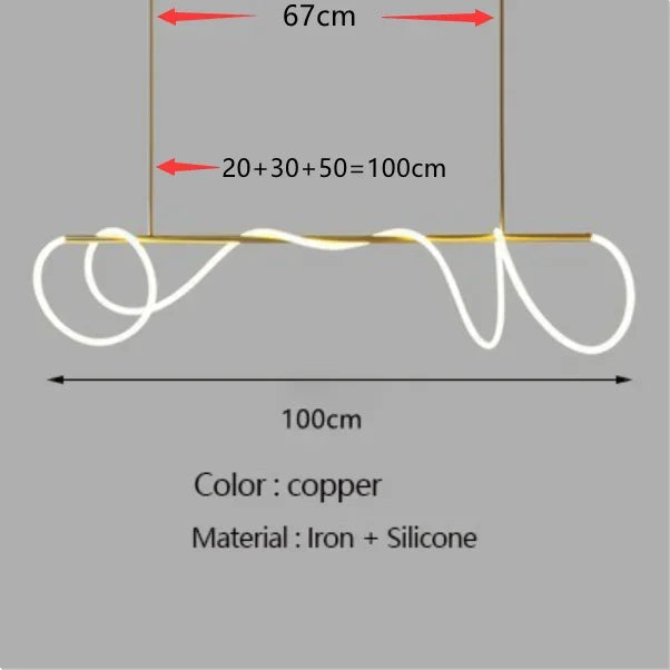 Modern Long Hose Led Art Ceiling Chandelier For Dining Room Kitchen Bar Pendant Lighting Suspension Design Lusters Luminaires