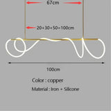 Modern Long Hose Led Art Ceiling Chandelier For Dining Room Kitchen Bar Pendant Lighting Suspension Design Lusters Luminaires