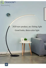 Modern Nordic LED Floor Lamp | Minimalist Fishing Light for Study & Living Room