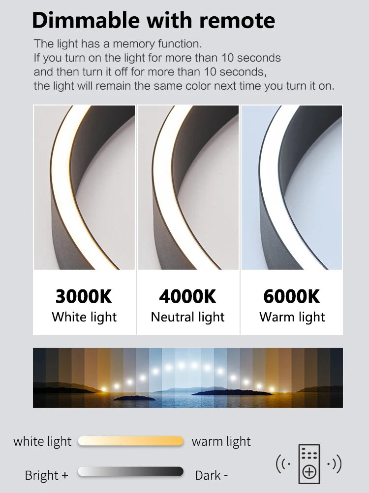Nordic modern chandelier simple ring light led pendants round lamps