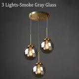 Italian Designer LED Glass Ball Chandelier Ceiling Light for Dining Room Living Room Bedroom - Home Decorative Lighting