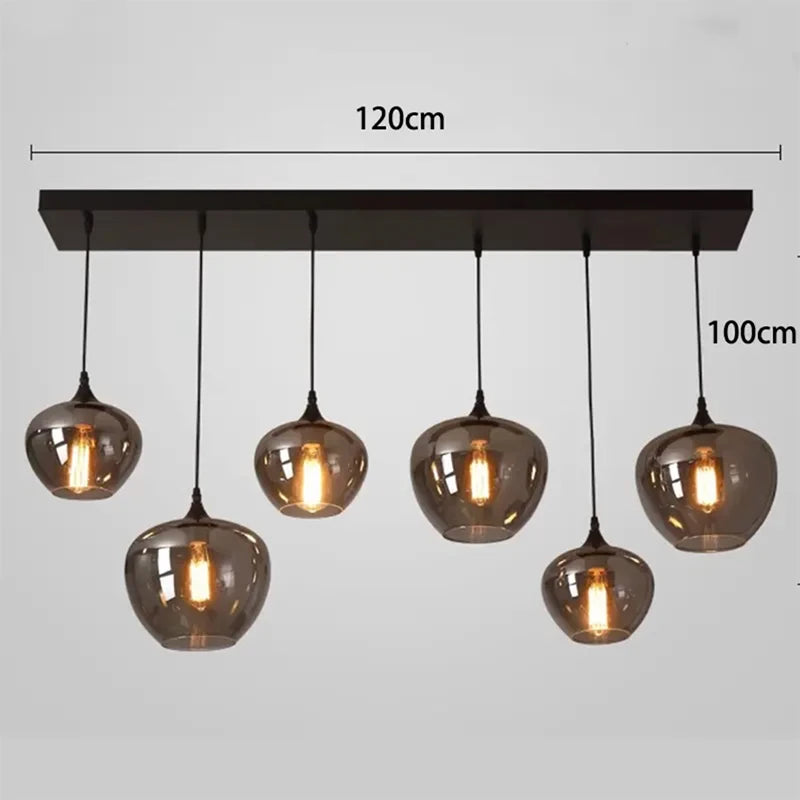Modern Glass Led Lights Pendant Lamps for Living Room Chandeliers for Dining Room Hanging Light Indoor Lighting Suspension