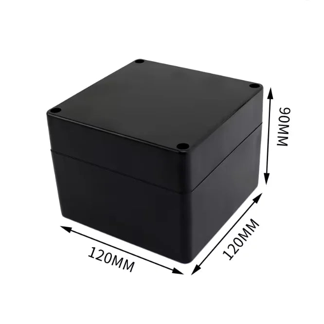 Outdoor Waterproof Plastic Junction Box (Black & White) - IP-Rated Plastic Enclosure & Electronics Project Instrument Shell Case